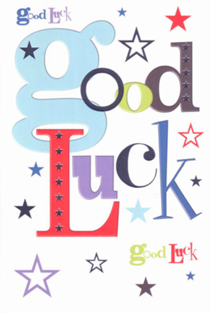 This exuberant good luck card brims with the same lively energy found in Fulham's bustling markets and riverfront paths. Typography leaps off its crisp white surface: broad pastel blue letters mingle with sleek midnight black, vivacious red, and a flourish of colourful star accents that race across the card's frame. The generous white space allows every hue to breathe freely, blending modern design with the warmth of Fulham's neighbourly atmosphere-like laughter echoing through leafy avenues near Parsons Green. Each star, both vivid and subtle, brings with it a sense of possibility-the feeling of friends and family cheering from the sidelines as a loved one begins a new chapter by King's Road or North End Road. Running your hand over the card reveals a silken smoothness, as pleasing as the petals in a bespoke arrangement. With each element, this card becomes more than a wish-it's a talisman radiant with hope and belief, crafted to travel alongside someone facing exciting new horizons in Fulham's spirited embrace.